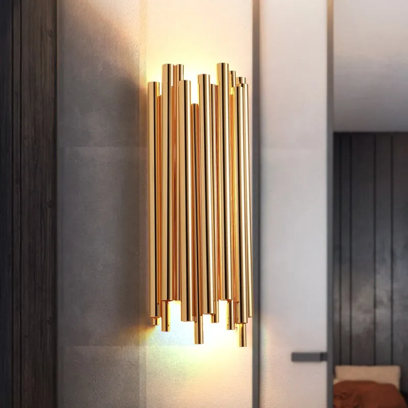 Gold Aluminum Wall Lamp