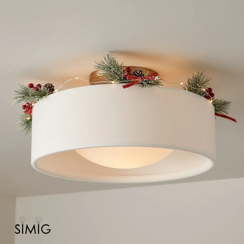 Cerova Elegant Round Porcelain Flush Mount Ceiling Light T165