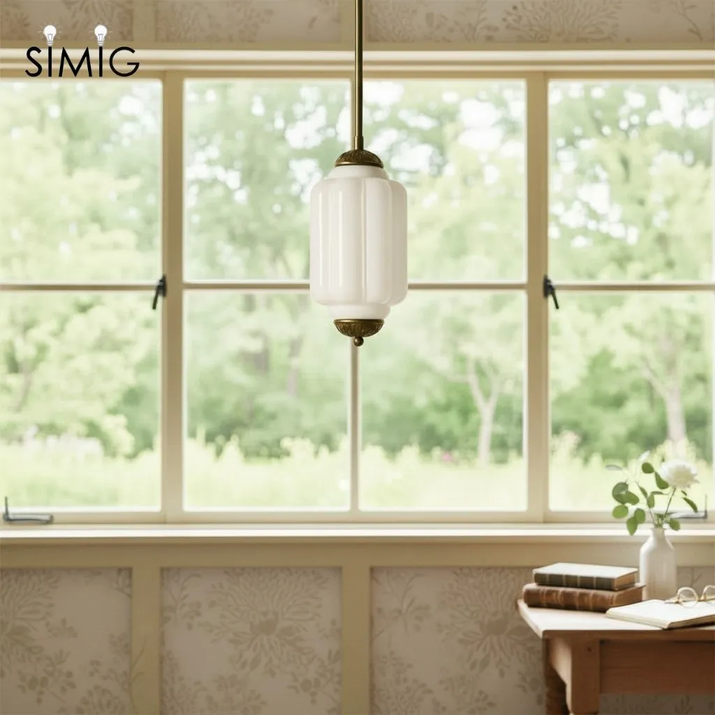 Eloise Simple Glass Irregular Lantern Pendant Lamp G23