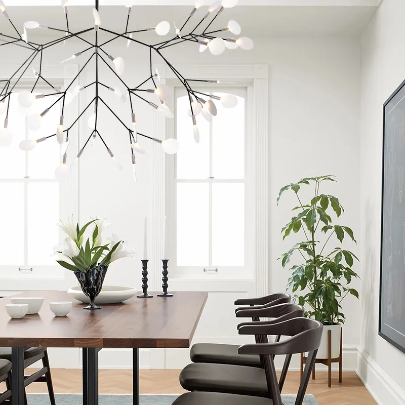 Scandinavian Branching LED Chandelier for Living Room