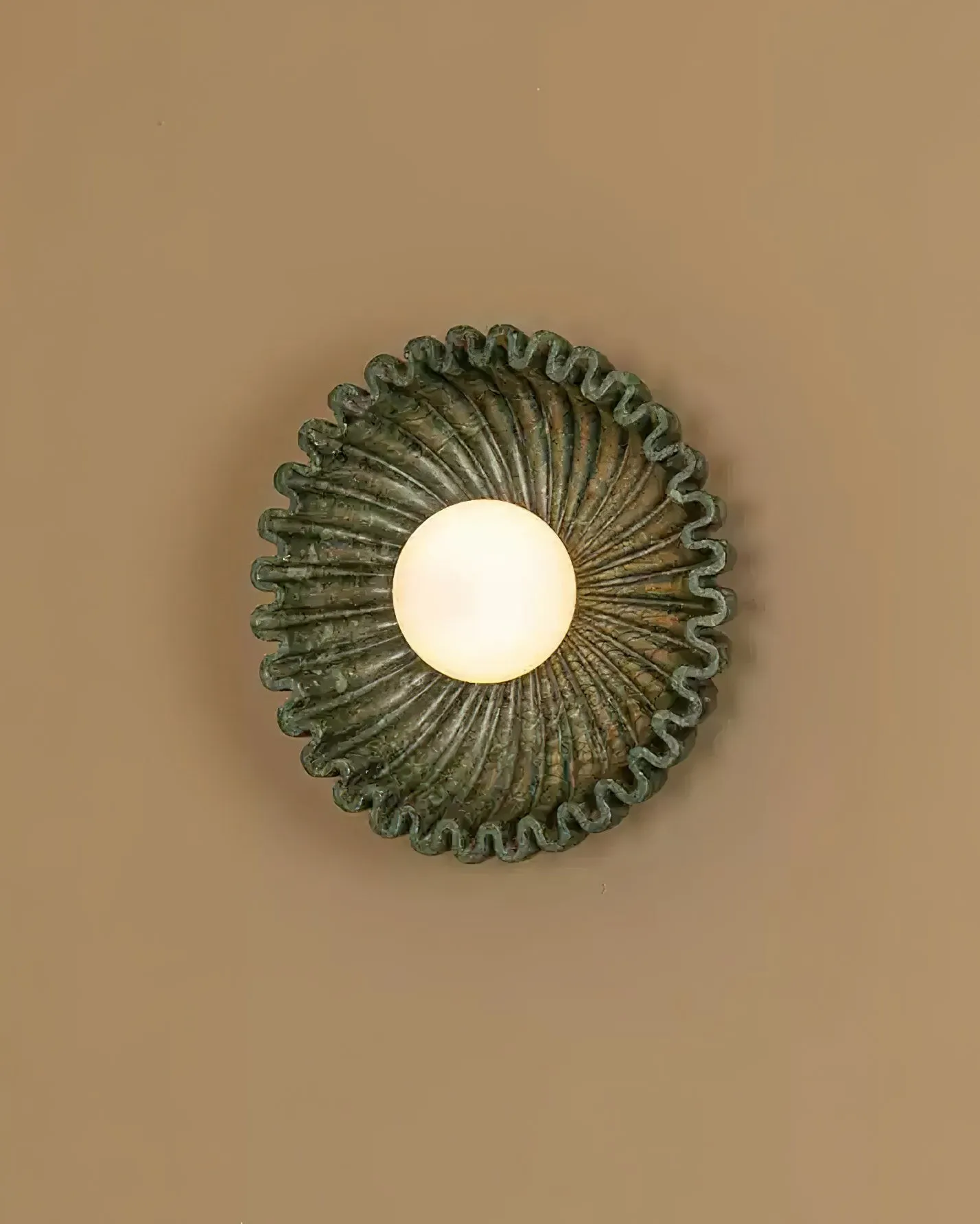 Plastic Lampshade Ceramic Flower Wall lamp M285