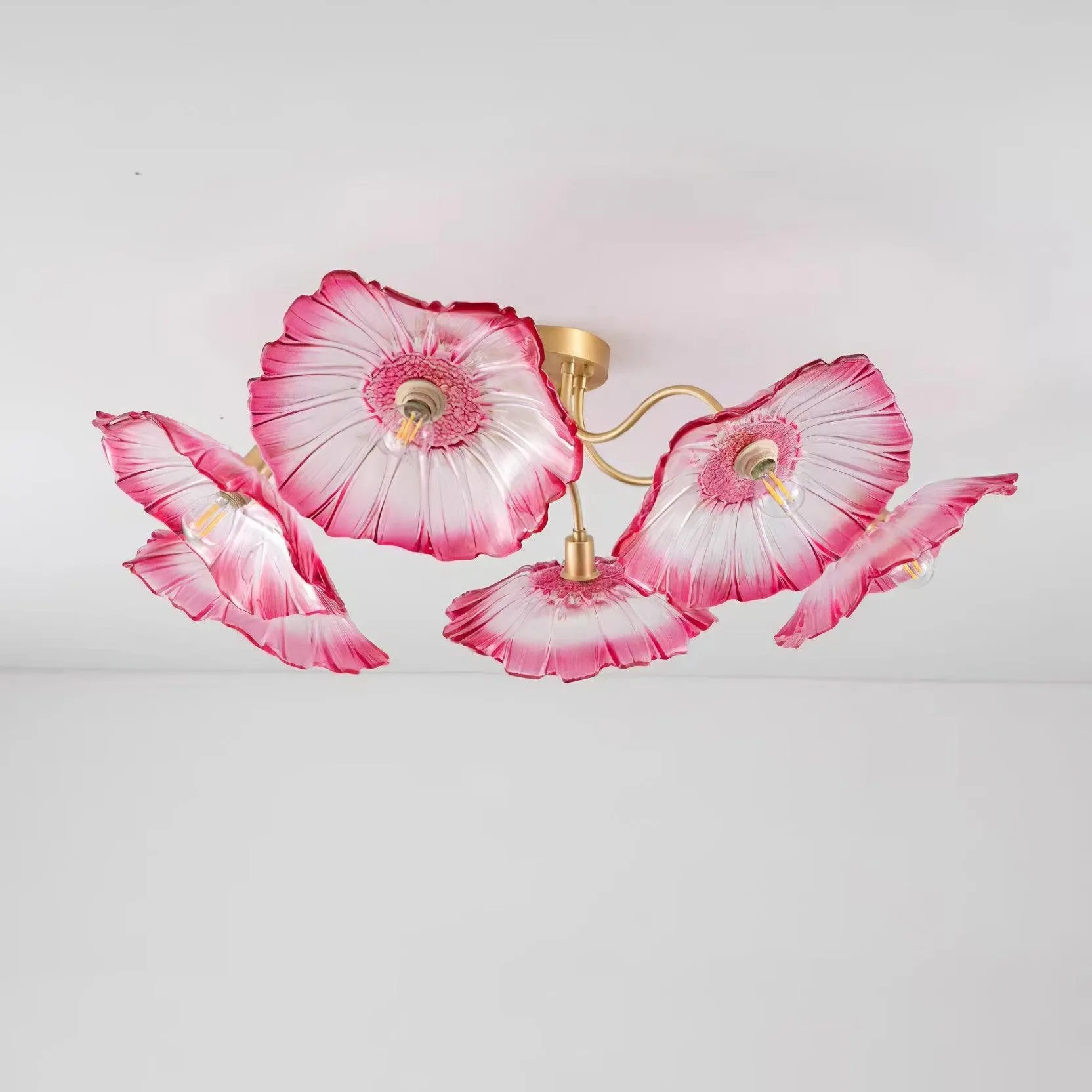 Murano Glass Flowers Ceiling Light P049