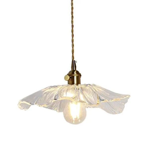 Tiffany Lotus Glass Pendant Light S55