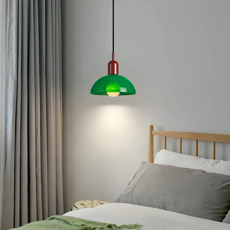 Bauhaus Stained Bowl Glass Pendant Light S164