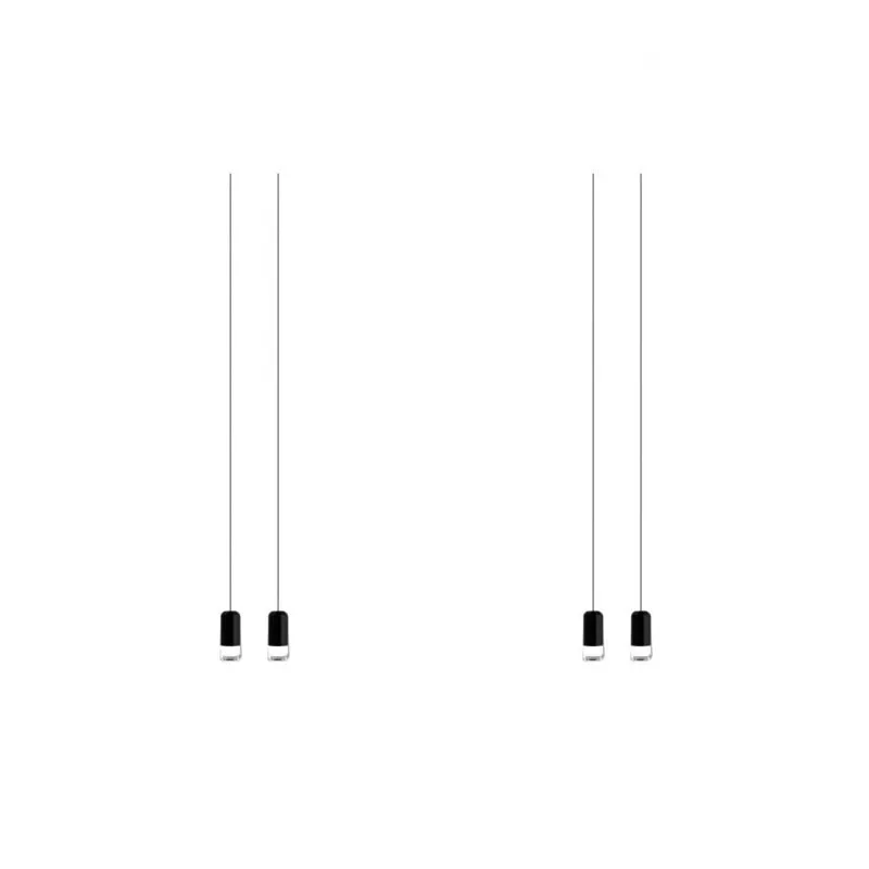 Industrial Black Wireflow Free Form LED Pendant Light