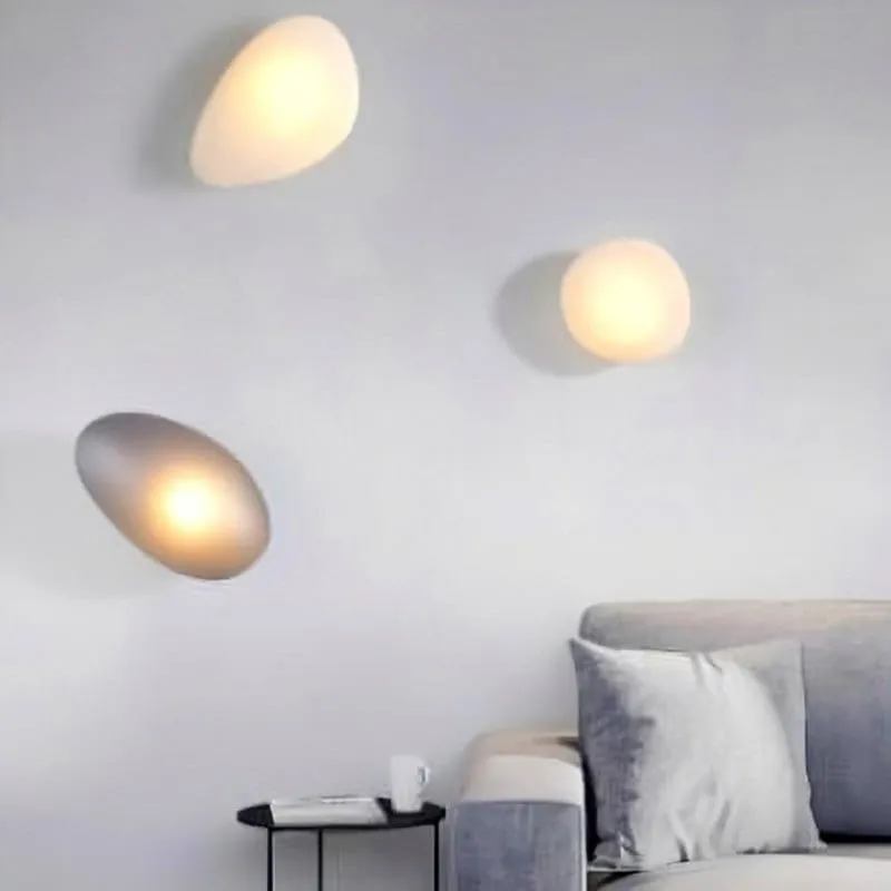 Pebble Glass Wall Lamp for Bedroom