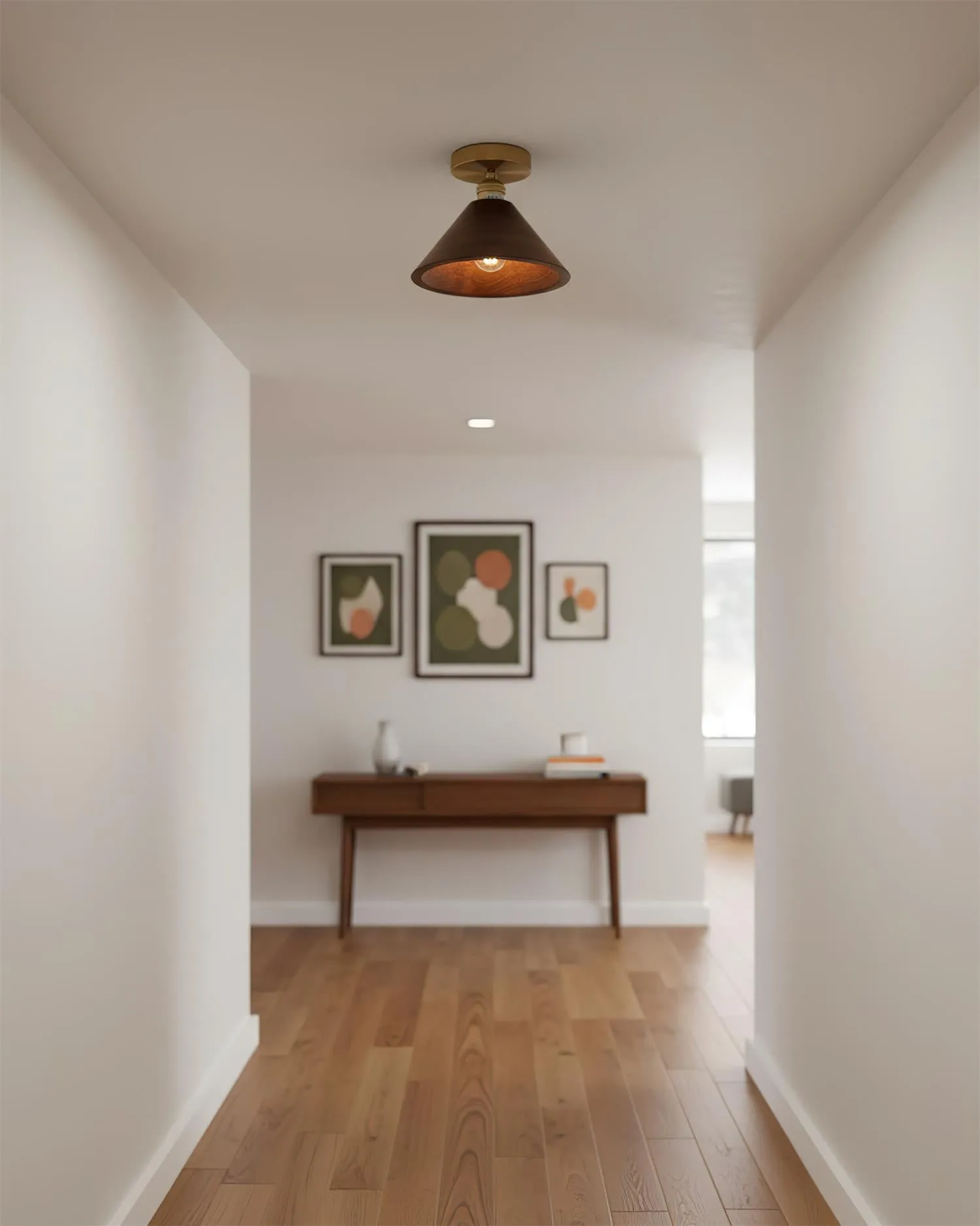 Collar Wood Ceiling Lamp D235