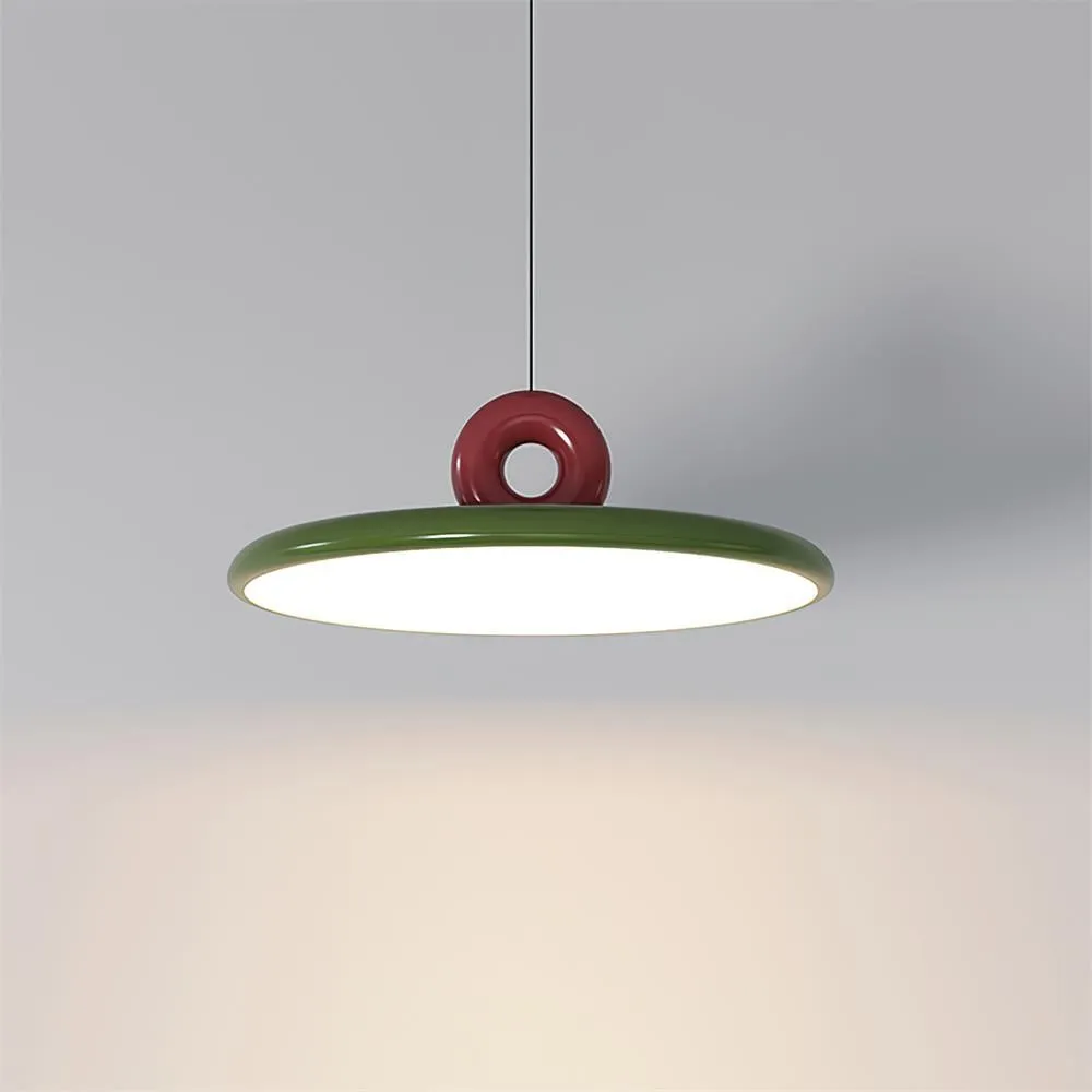 Cream Style Vertical Flying Saucer Pendant Lamp M269