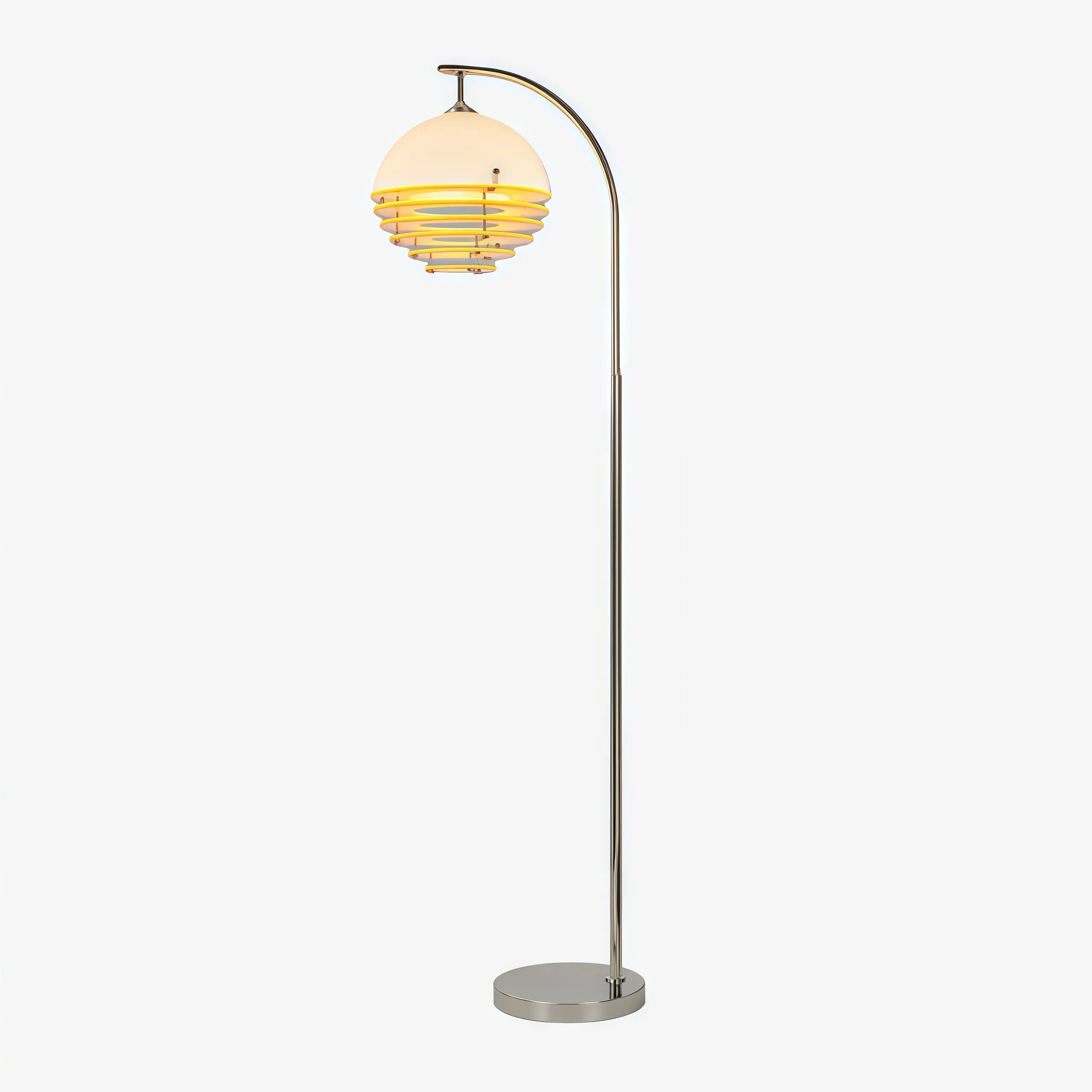 Bauhaus Acrylic & Glass Sunset Floor Lamp for Living Room G77