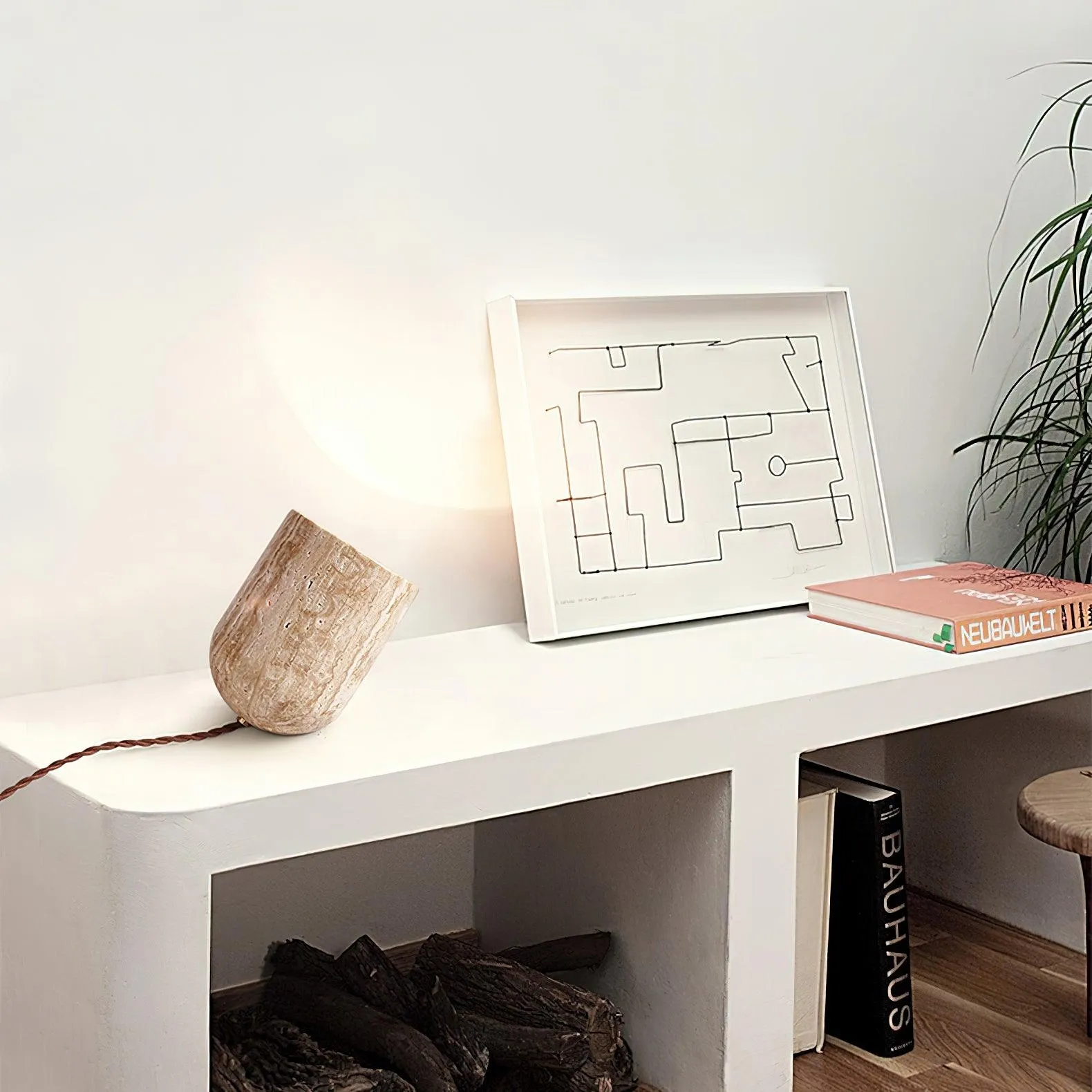 Amidori Travertine Table Lamp D893