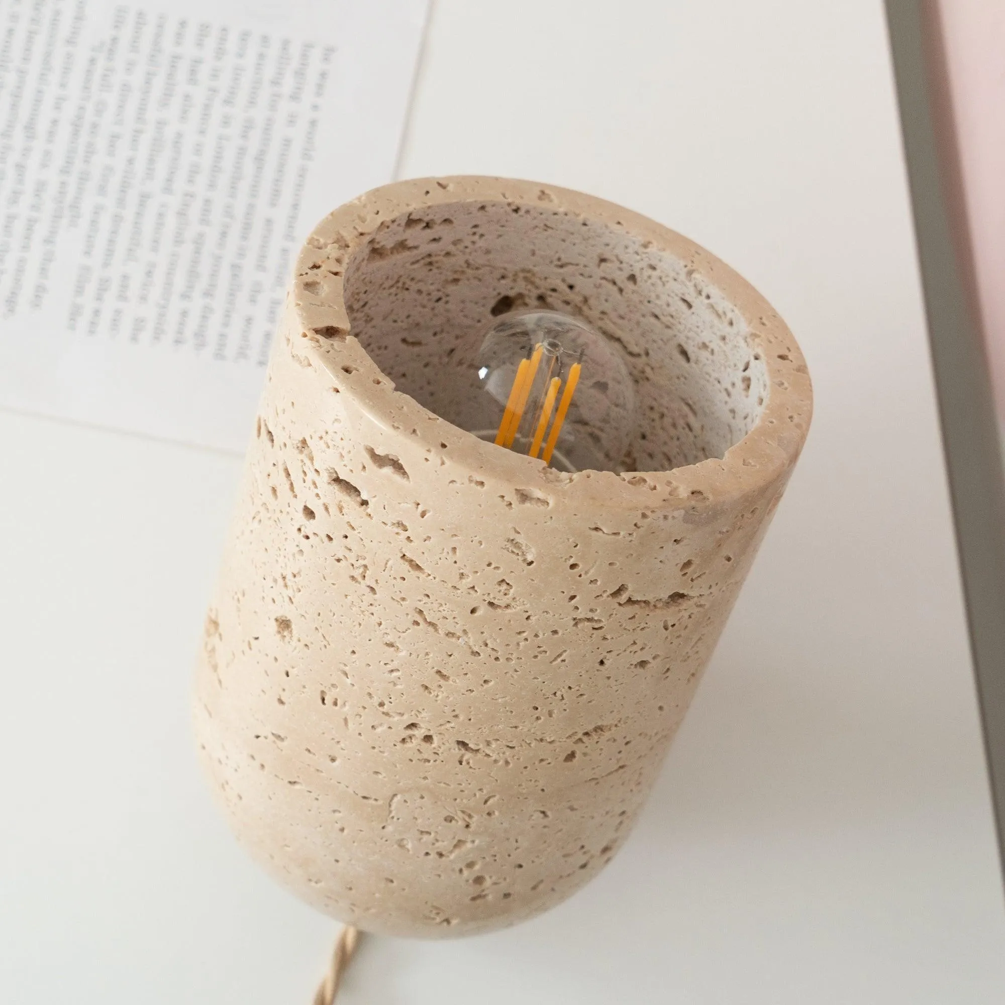 Amidori Travertine Table Lamp D893