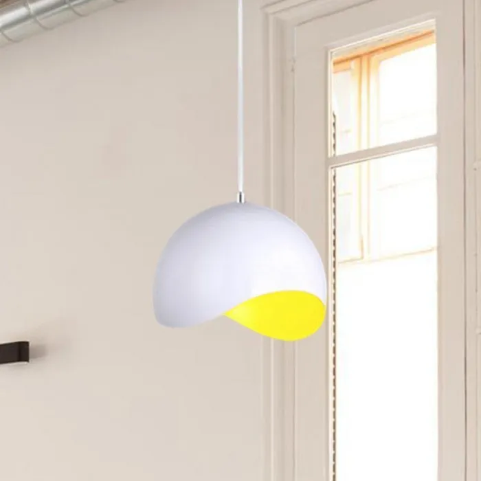 Creative Semi Eggshell Metal Pendant Light S158