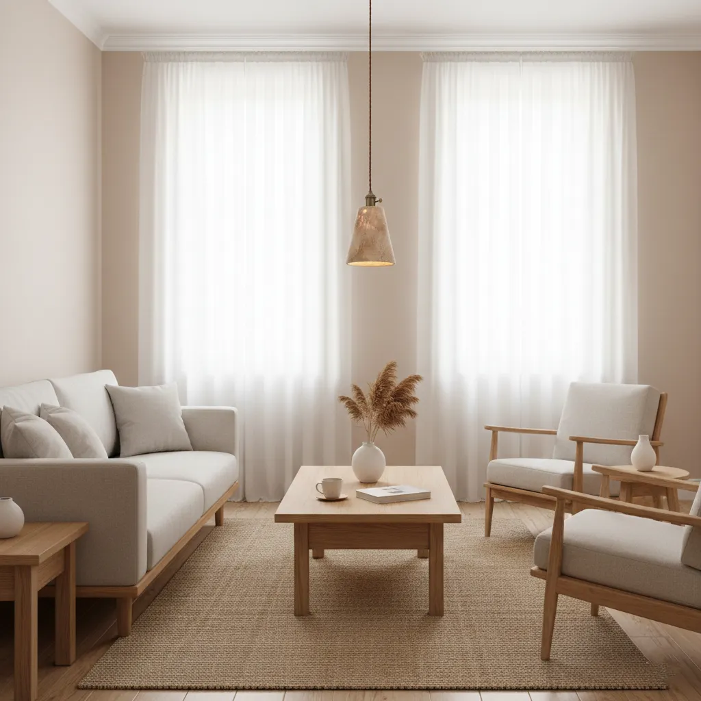 Alagusmo Minimalist Travertine Pendant Light D892