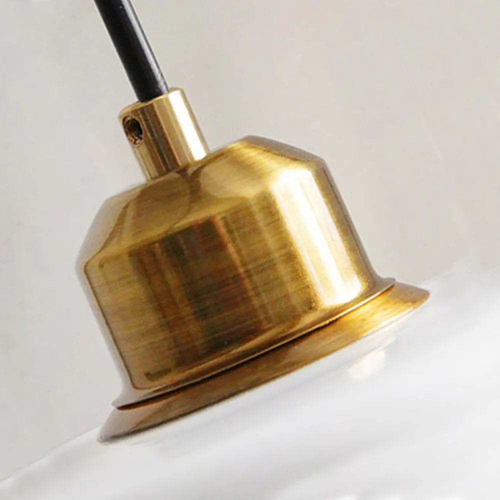 Mid-Century Art Milk White Glass Pendant Lamp S81