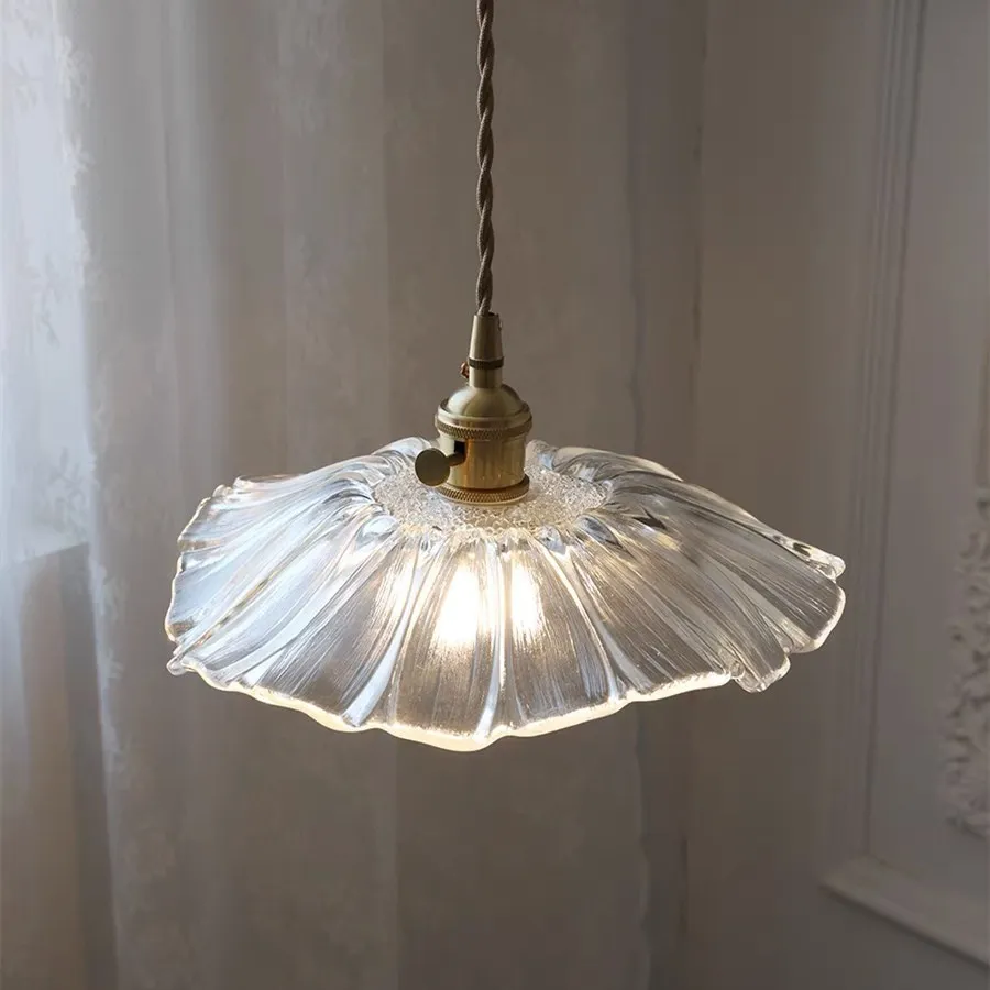 Tiffany Lotus Glass Pendant Light S55