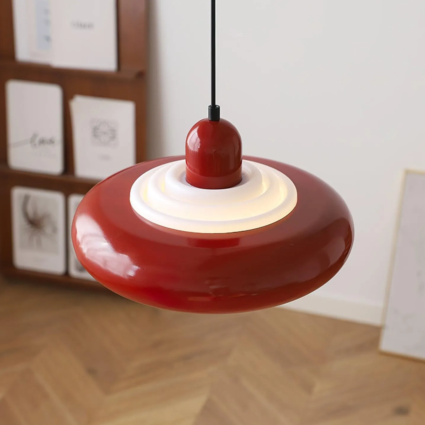 Multi-tiered Round Tower Cream Color Pendant Lamp M488