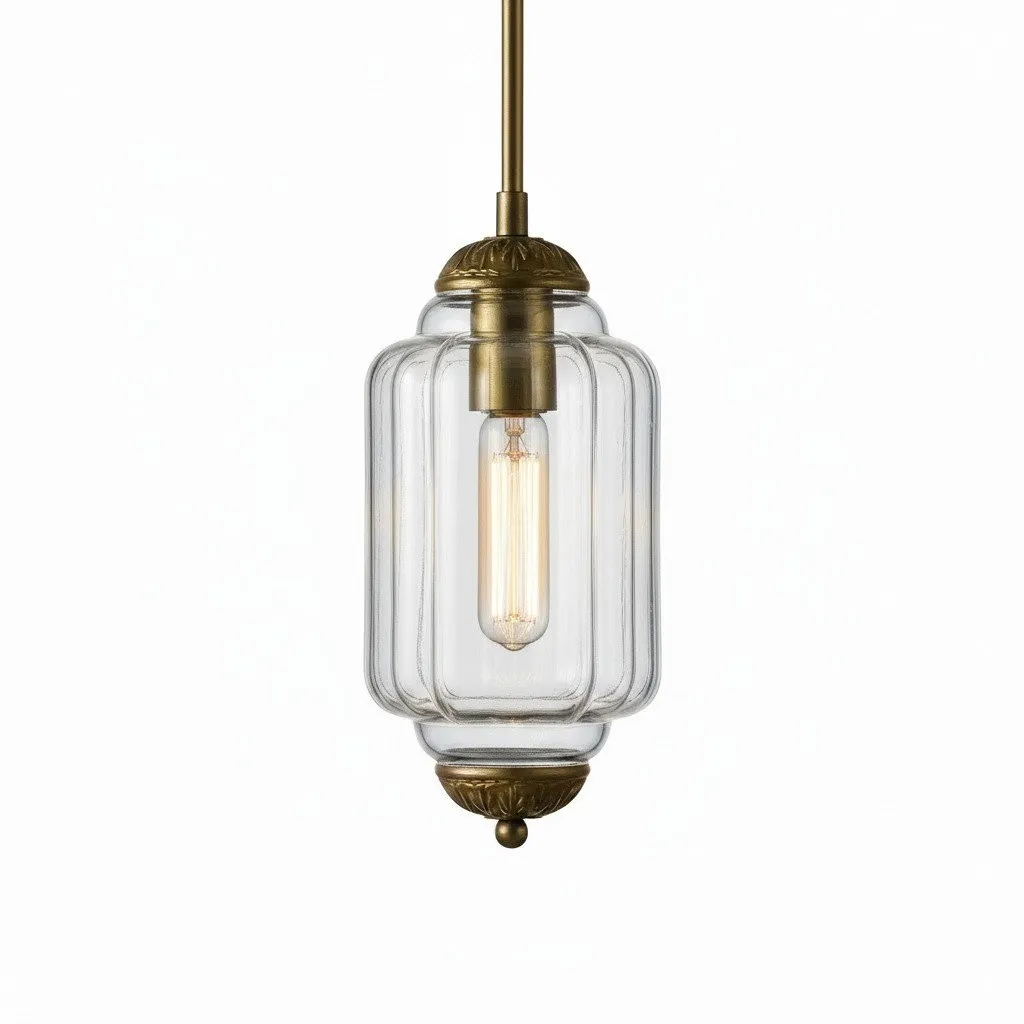 Eloise Vintage Glass Chandelier - Milk Glass Home Accent T289