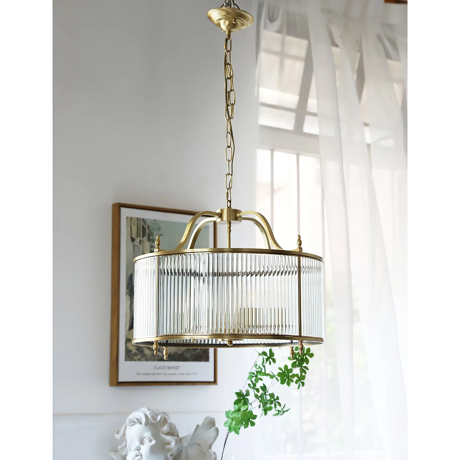 Lambeth Glass Chandelier D701