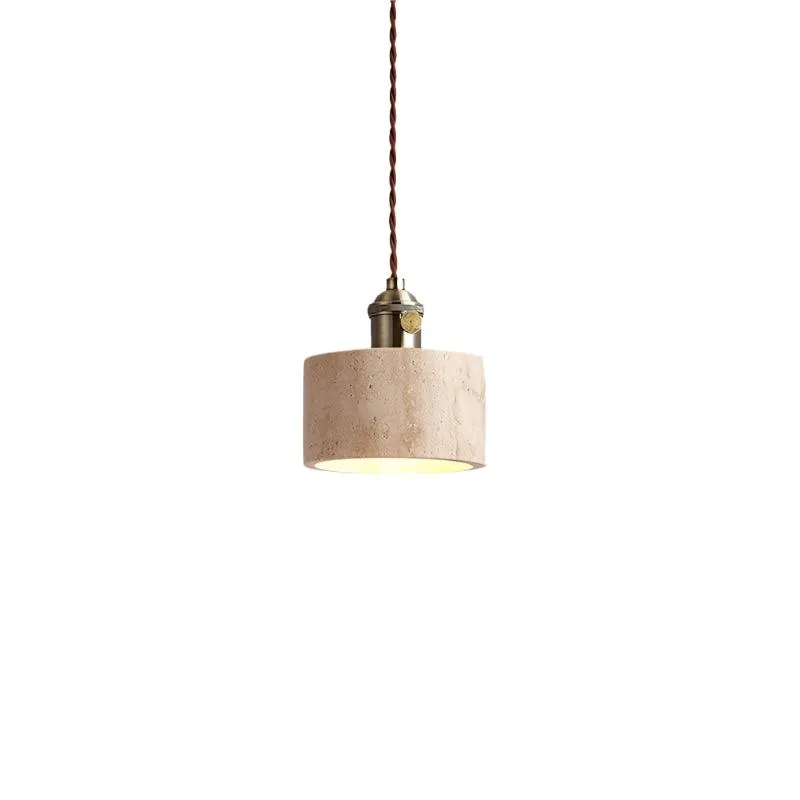 Alagusmo Minimalist Travertine Pendant Light D892