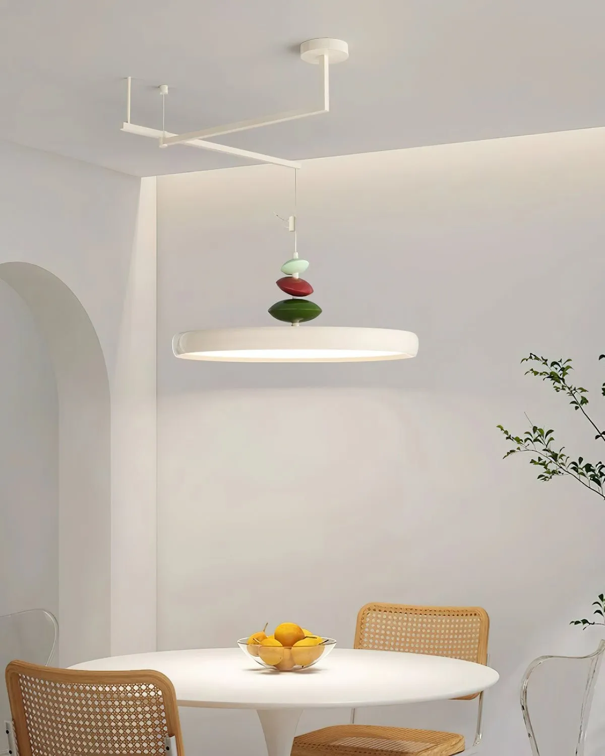 Swing Arm Stone Pendant Light M511