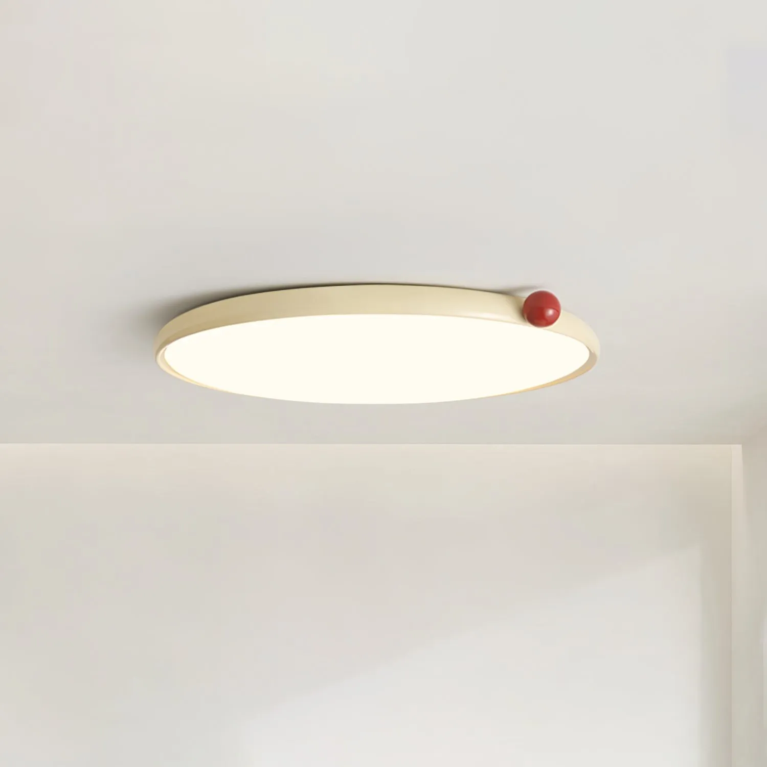 Minimalist Disc Cream Style Ultra-thin Ceiling Lamp M543