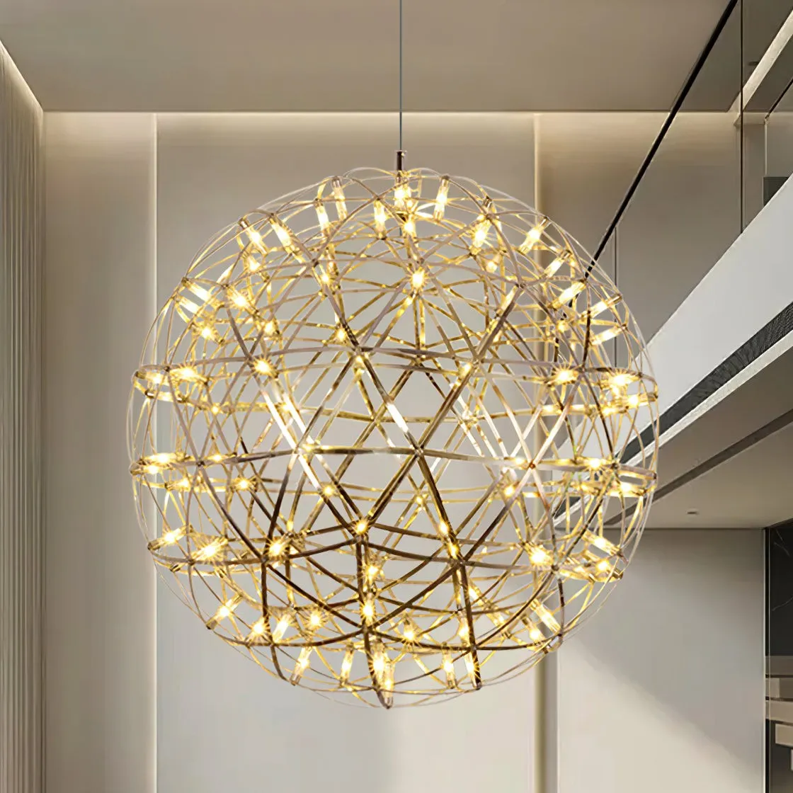 Silver Spark Ball Pendant Light T204