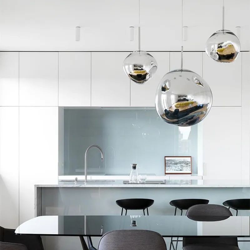 Dynamic Surface Pendant Light For Living Room S09