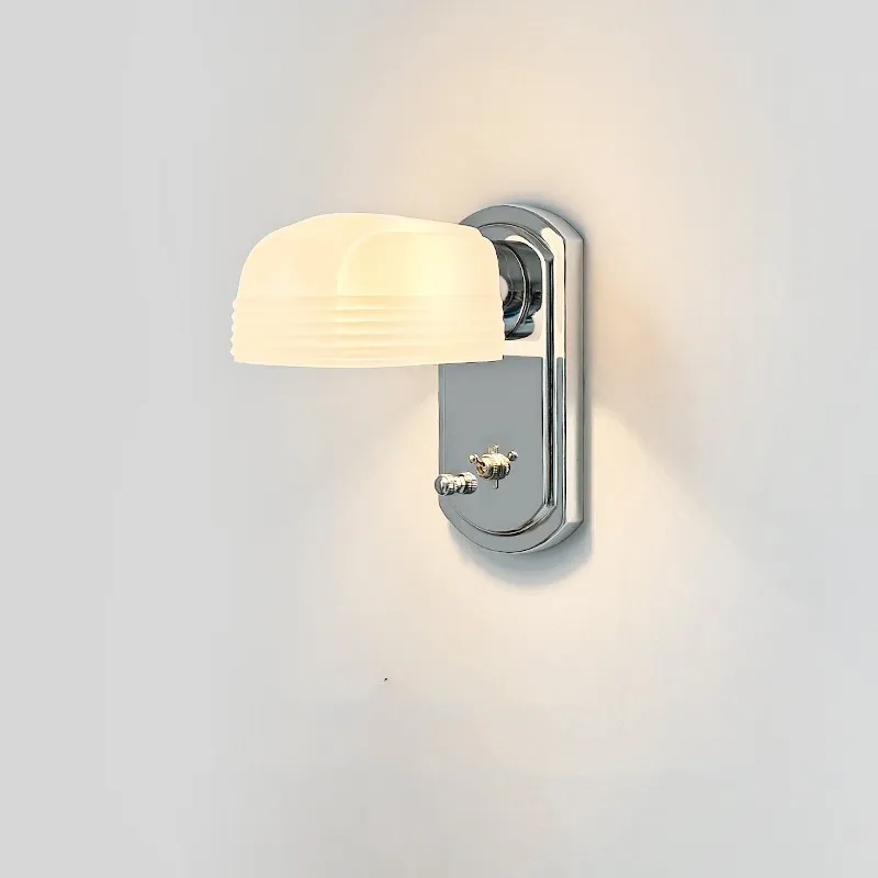 Bauhaus Creative Industrial White Glass Wall Lamp T031