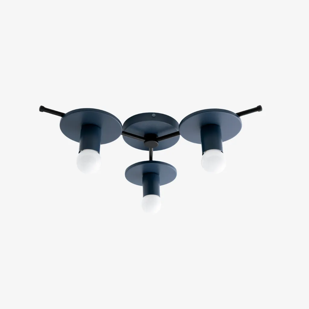 Radiro Globe Colorful Ceiling Light-3 Light Minimalist Fixture T295