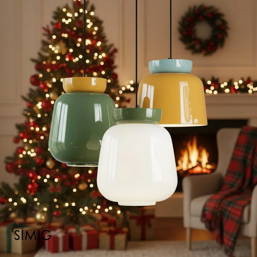 Fiesta Colorful Bowl-Shaped Ceramic Pendant Light for Dining Room T068