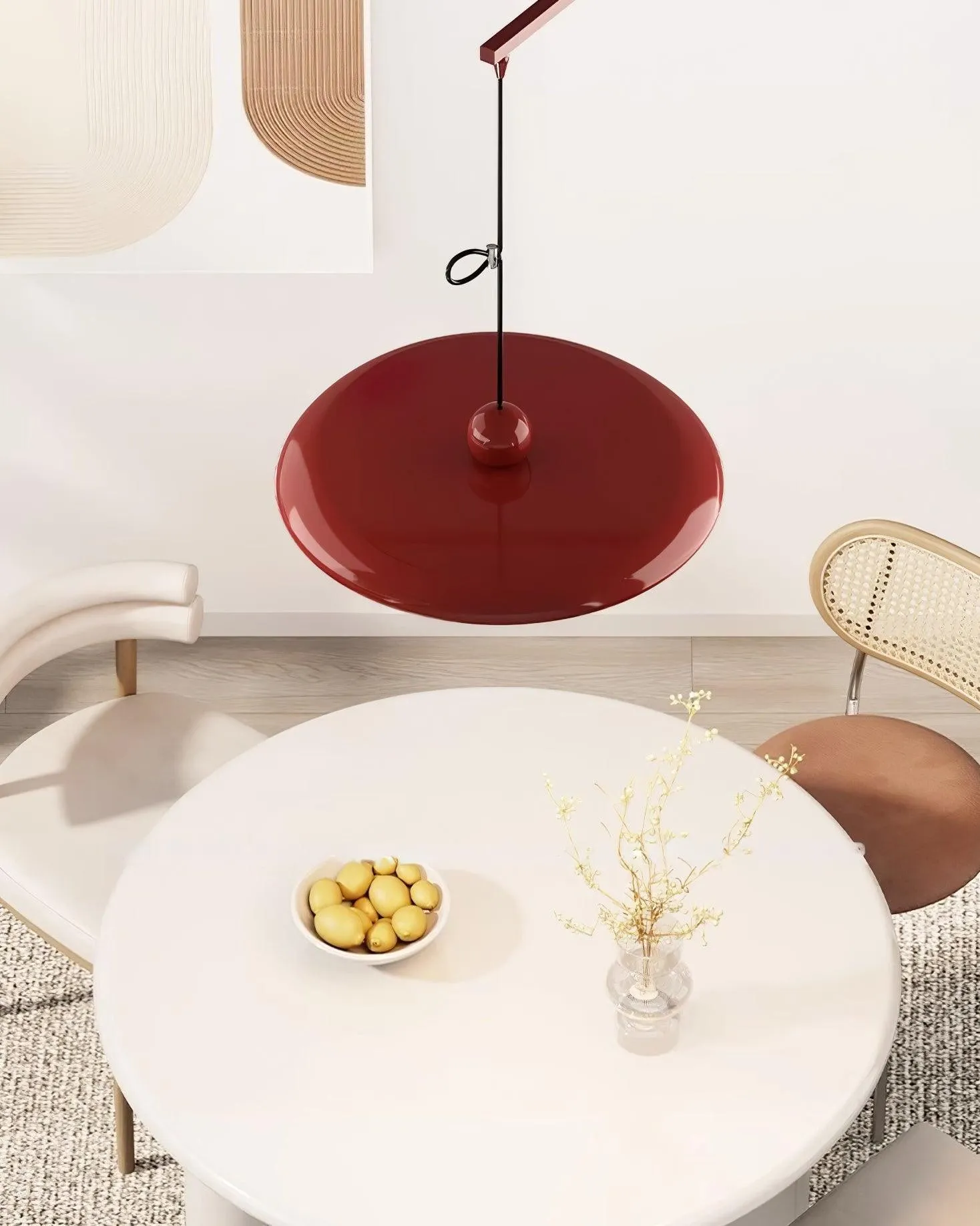 Simple Modern Adjustable Swing Arm Disc Pendant Lamp M110