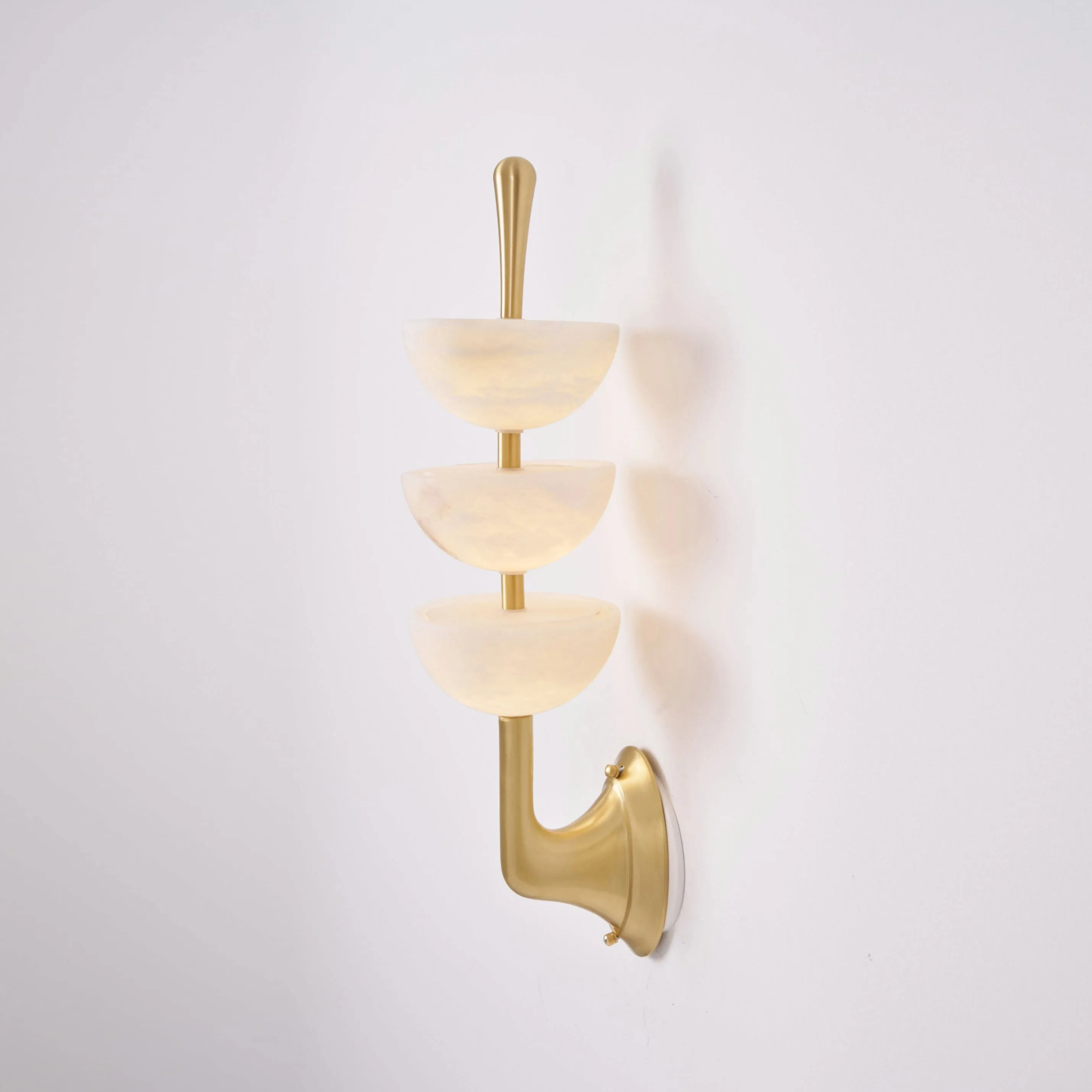 Triple Alabaster Wall Lamp D565