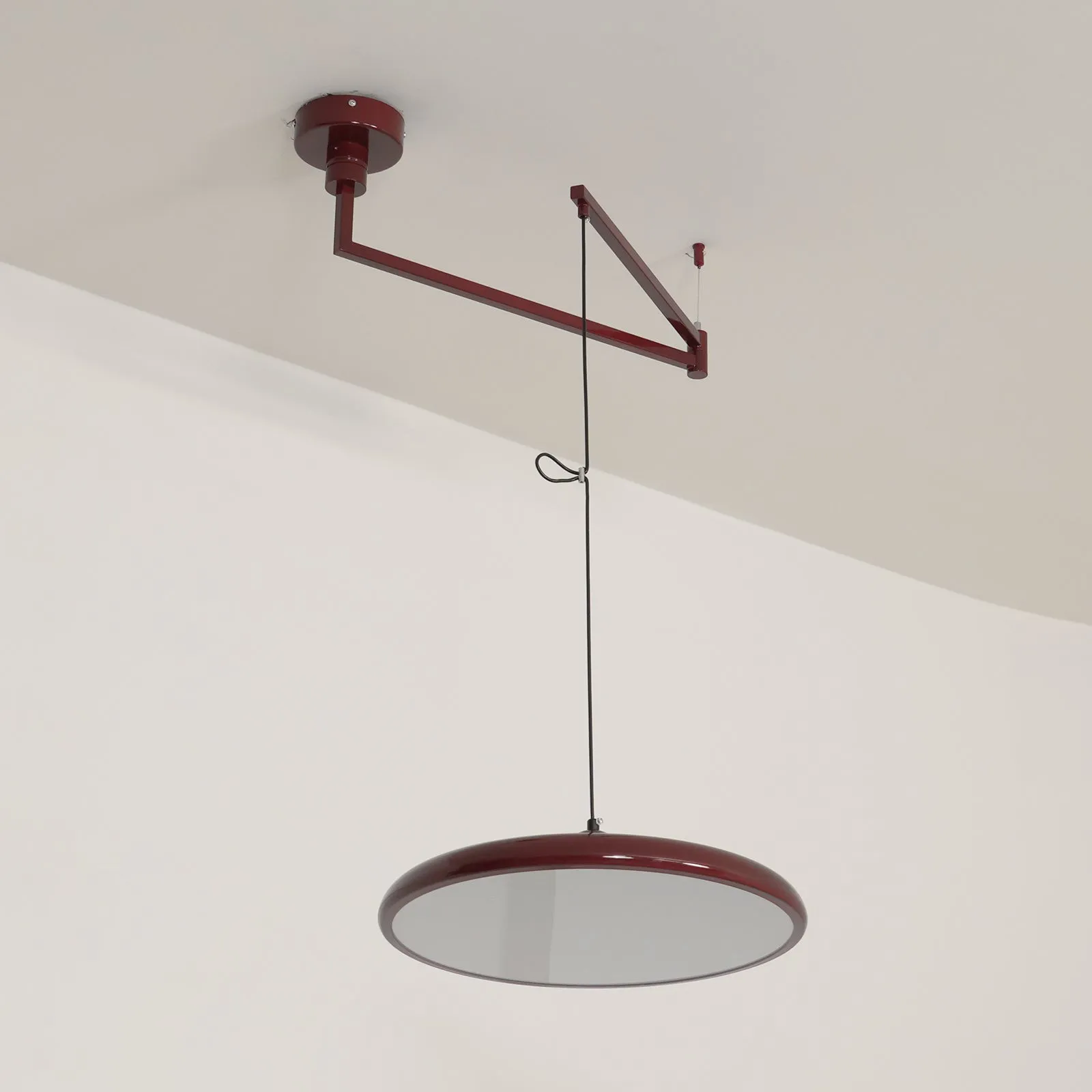 Simple Modern Adjustable Swing Arm Disc Pendant Lamp M110