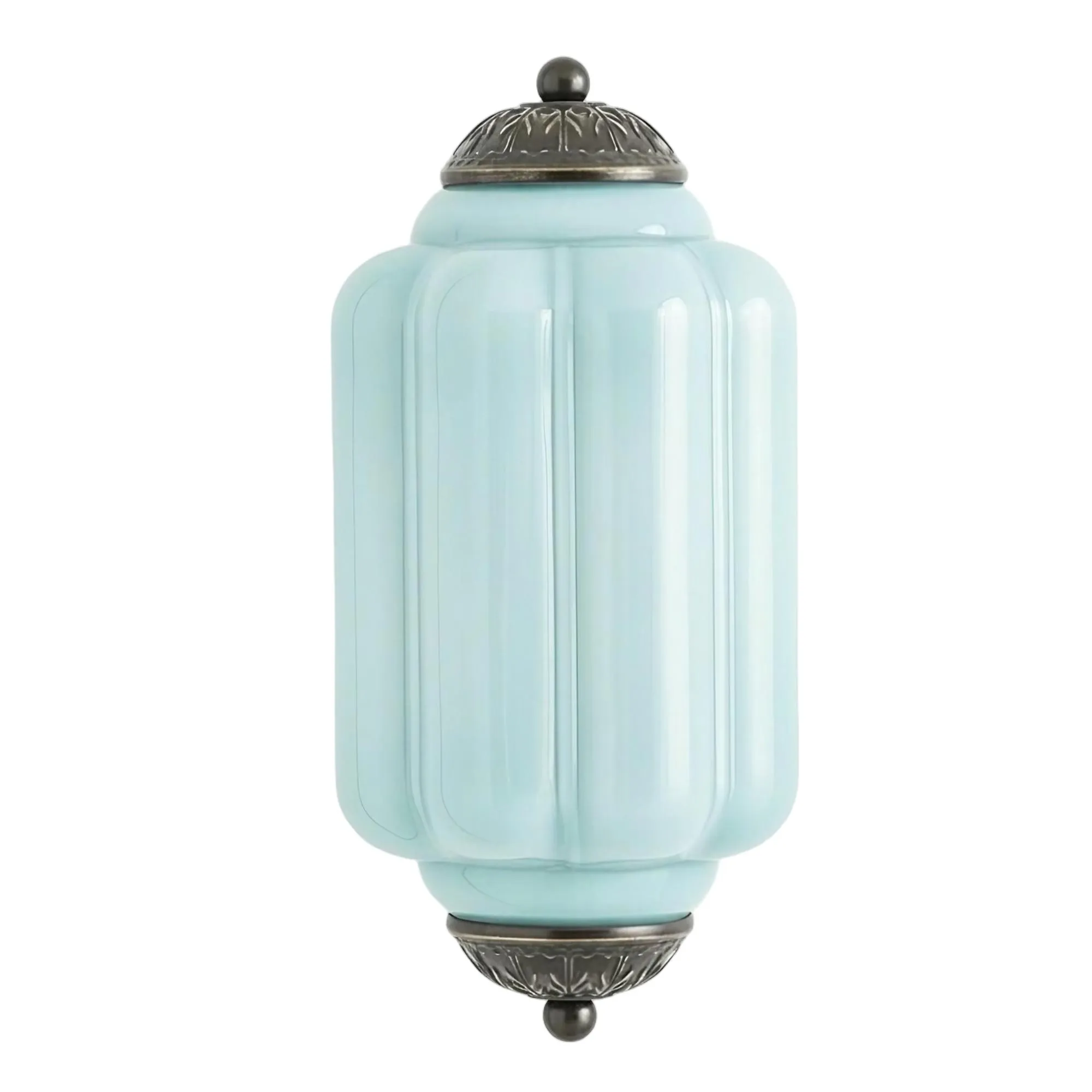 Eloise Long Pumpkin Retro Glass Recessed Wall Lamp G52