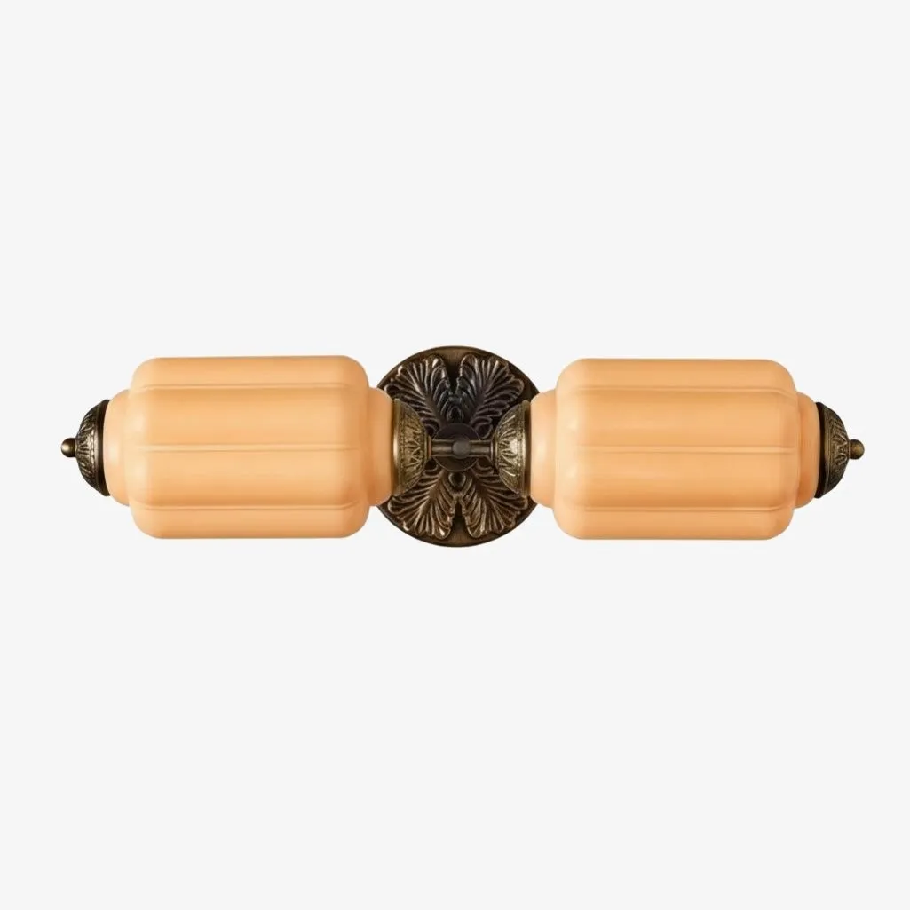 Eloise Brass Wall Sconce – Elegant Milk Glass Vintage Lighting T290