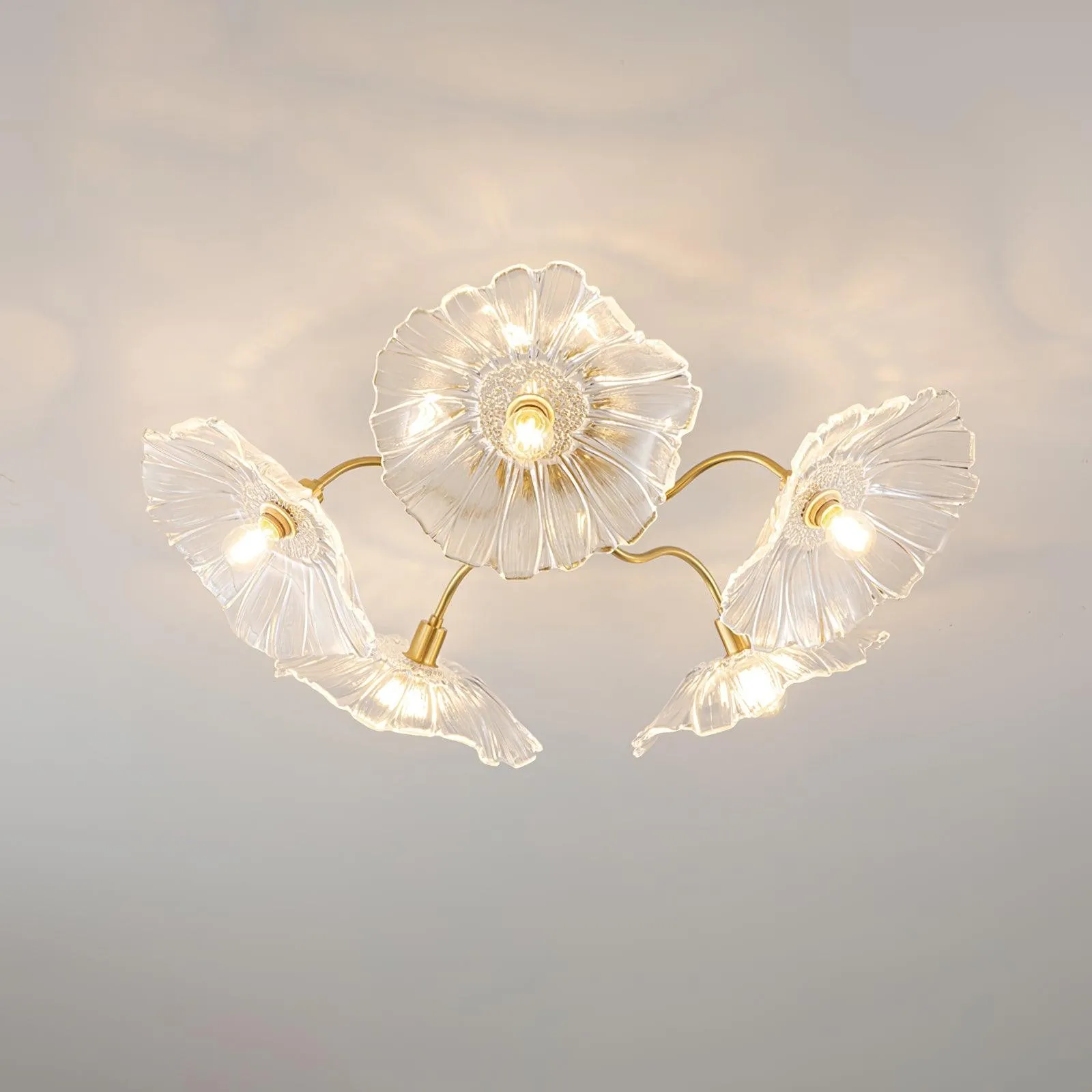 Murano Glass Flowers Ceiling Light P049