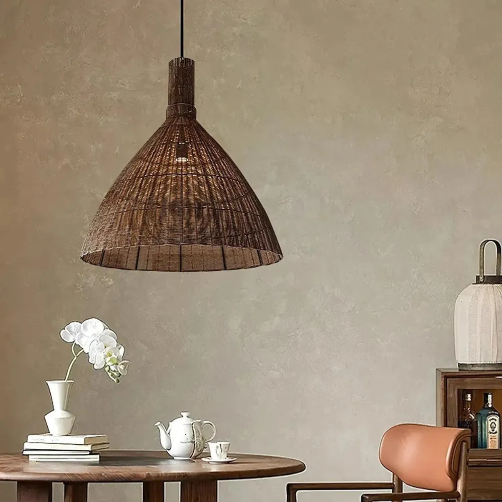 The Rattan Essence of the Islands Pendant Light D826