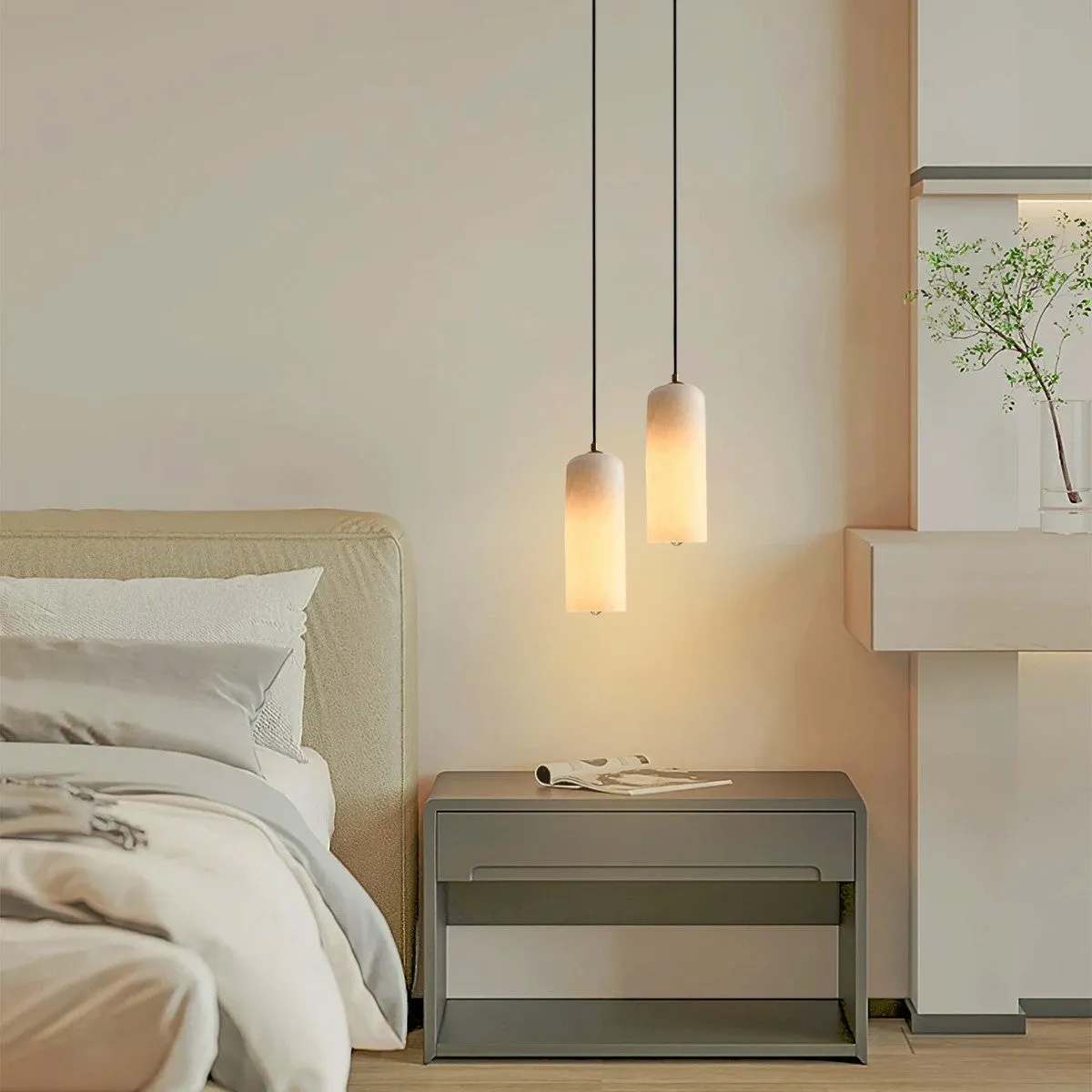 Nordic Modern  Alabaster Monty Pendant Light D888