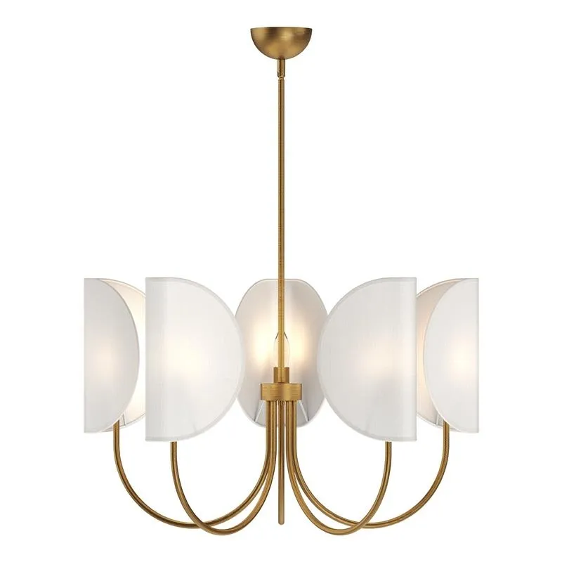 Leaf Brass Chandelier D548