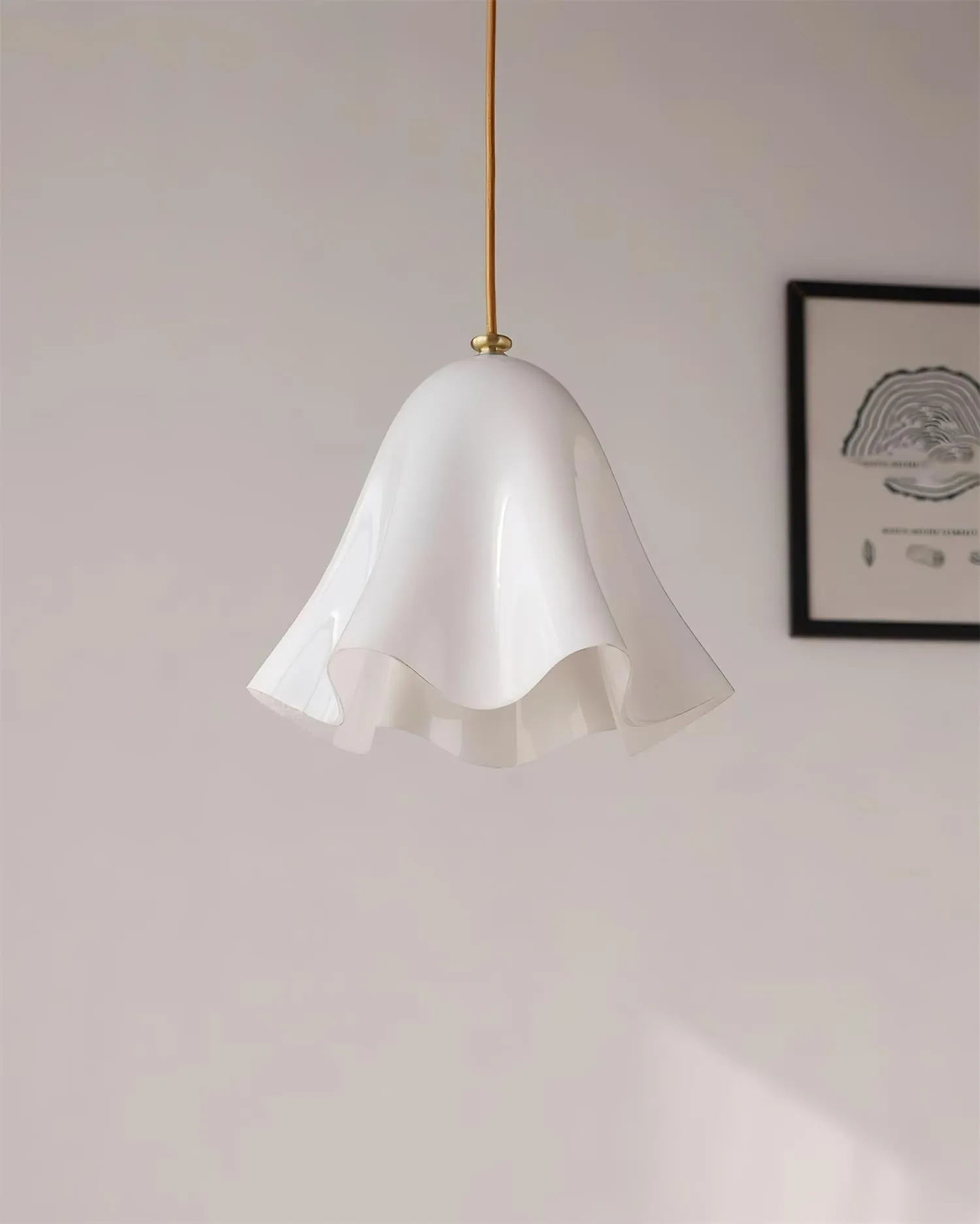 Bellina Artistic Glass Pendant Light - Modern Bloom Inspired Hanging Ceiling Lamp T279