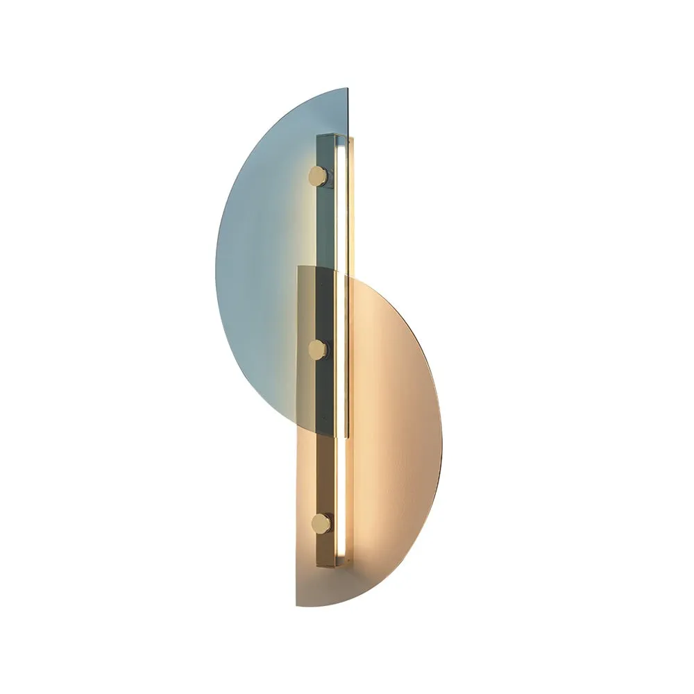 Simple Fan-Shaped Glass Arc Wall Lamp M121
