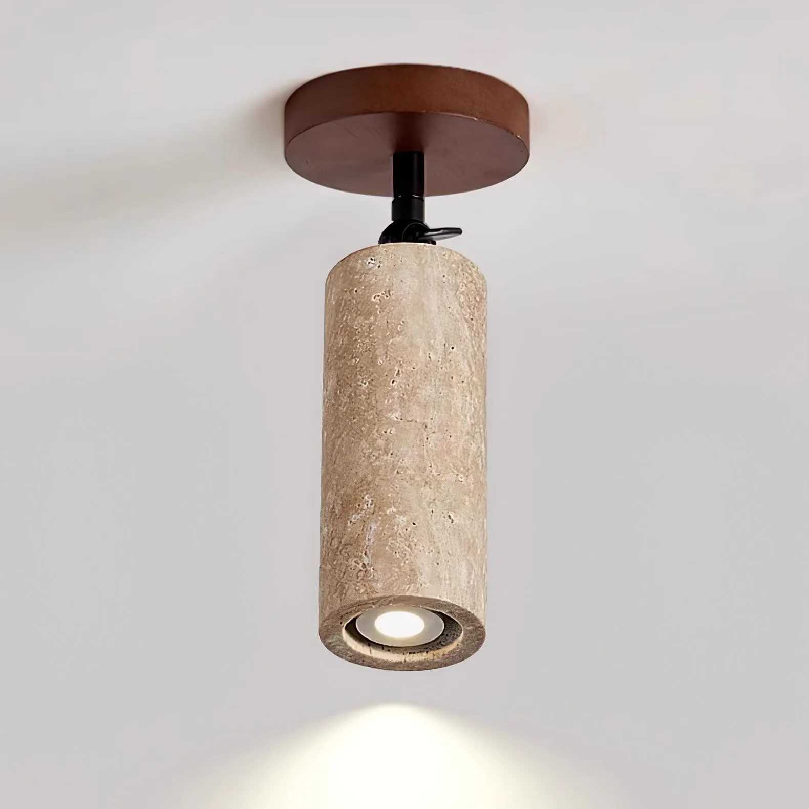 Wabi-Sabi Travertine Adjustable Wall Lamp M04