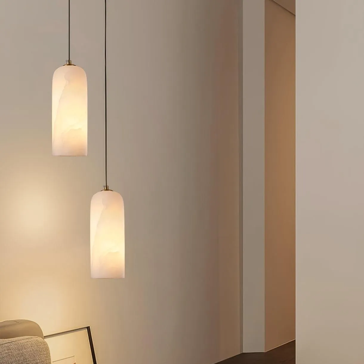Nordic Modern  Alabaster Monty Pendant Light D888