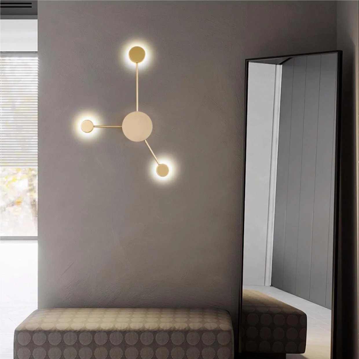 Modern Art Circle Linear LED Wall Light S102