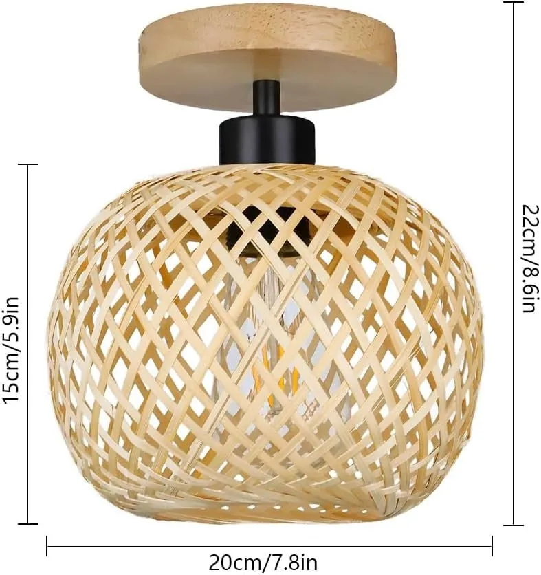 Handmade Ethereal Bamboo Ceiling Light D868