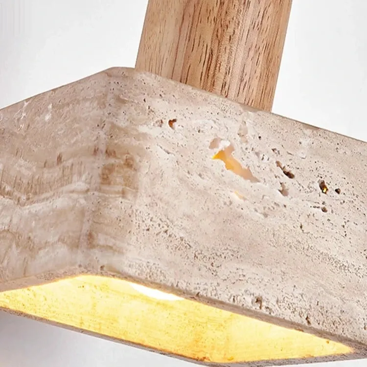 Travertine Square Pendant Light D933