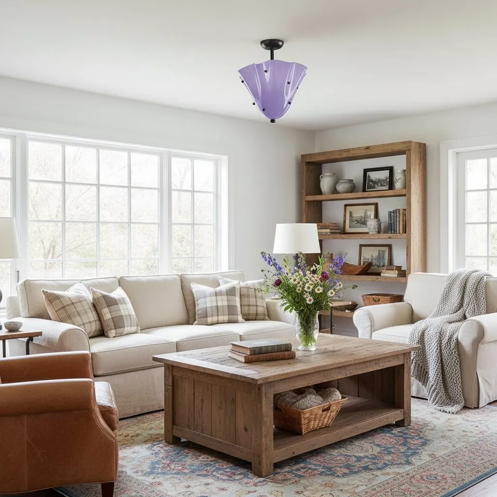 Bellina Decorative Glass Ceiling Light - Modern Sculptural Flush Mount T282