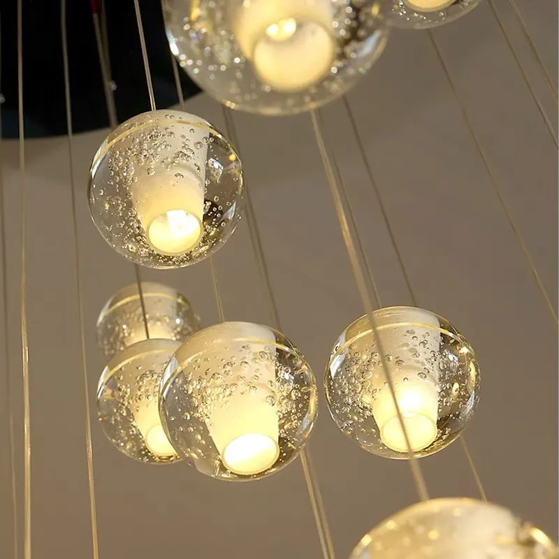 Crystal Ball Pendant Light For Living Room