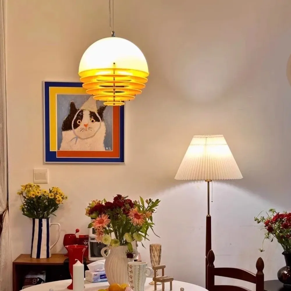 Bauhaus Sunset Ambient Pendant Lamp - Glass Acrylic Pendant Lamp S192