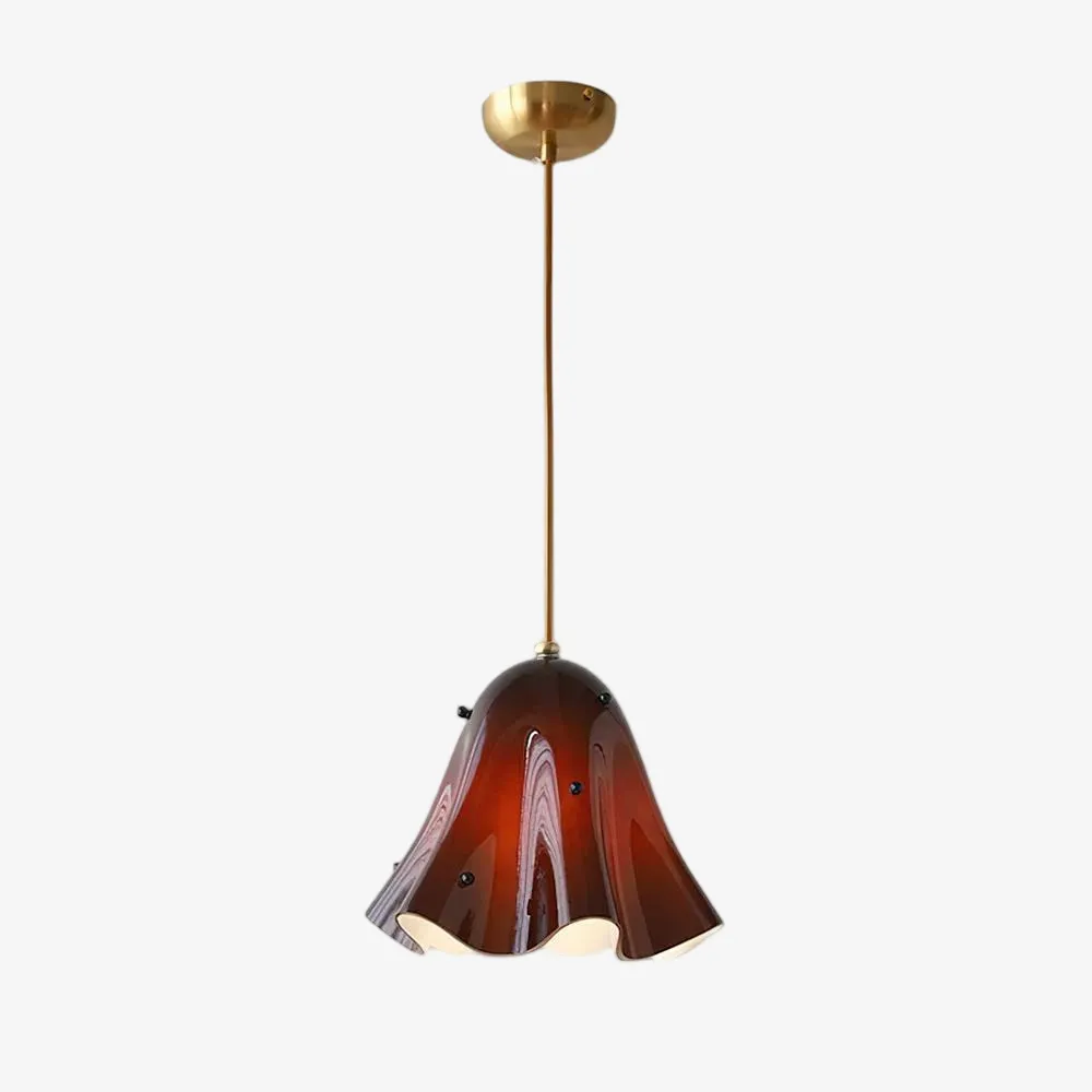 Bellina Artistic Glass Pendant Light - Modern Bloom Inspired Hanging Ceiling Lamp T279